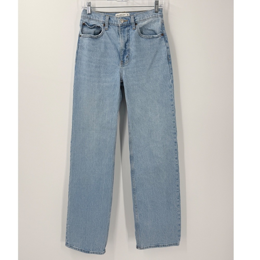 Abercrombie & Fitch The 90s Relaxed Jean Womens 26/2 Long tall High Rise Denim